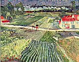 Landscape at Auvers in the Rain by Vincent van Gogh